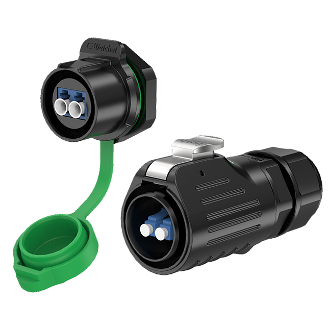 LP24 Fiber Optic Electrical Waterproof Connectors Panel Waterproof Aviation Plug Connector Solder Type All Plastic