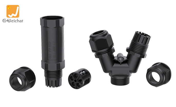 M25Y-4P IP68 Y Waterproof Cable Connector