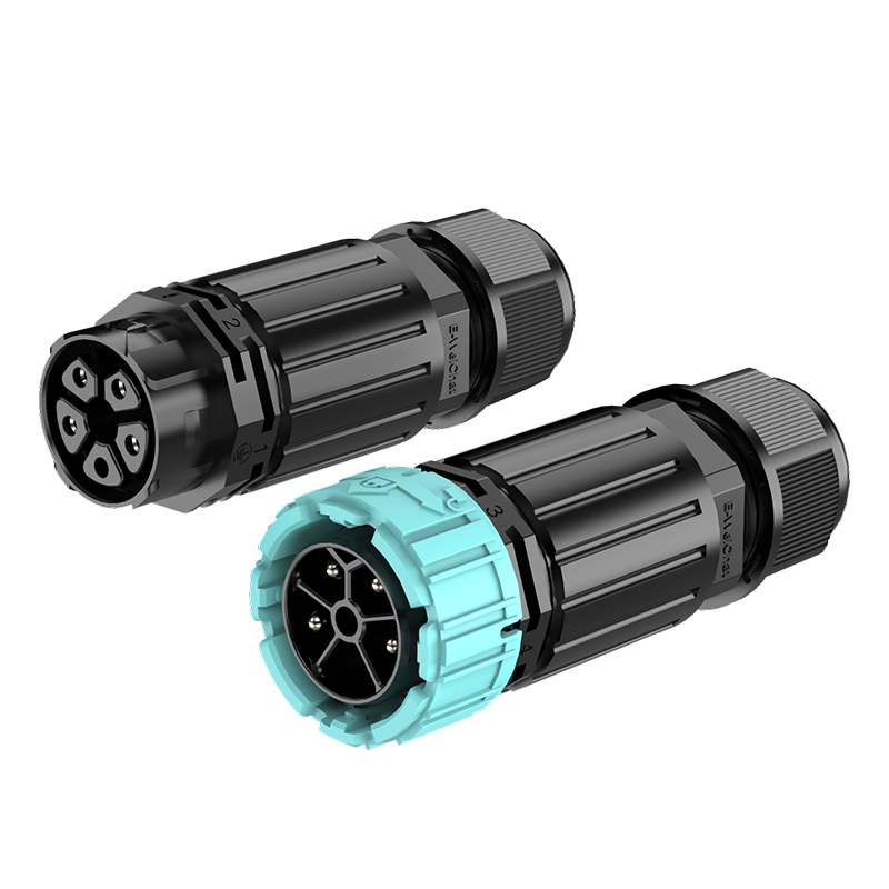 P25 32A Circular Plug Connector Automotive Waterproof Outdoor Cable Connector 4 Pins Wire to Wire Quick Connect Connectors