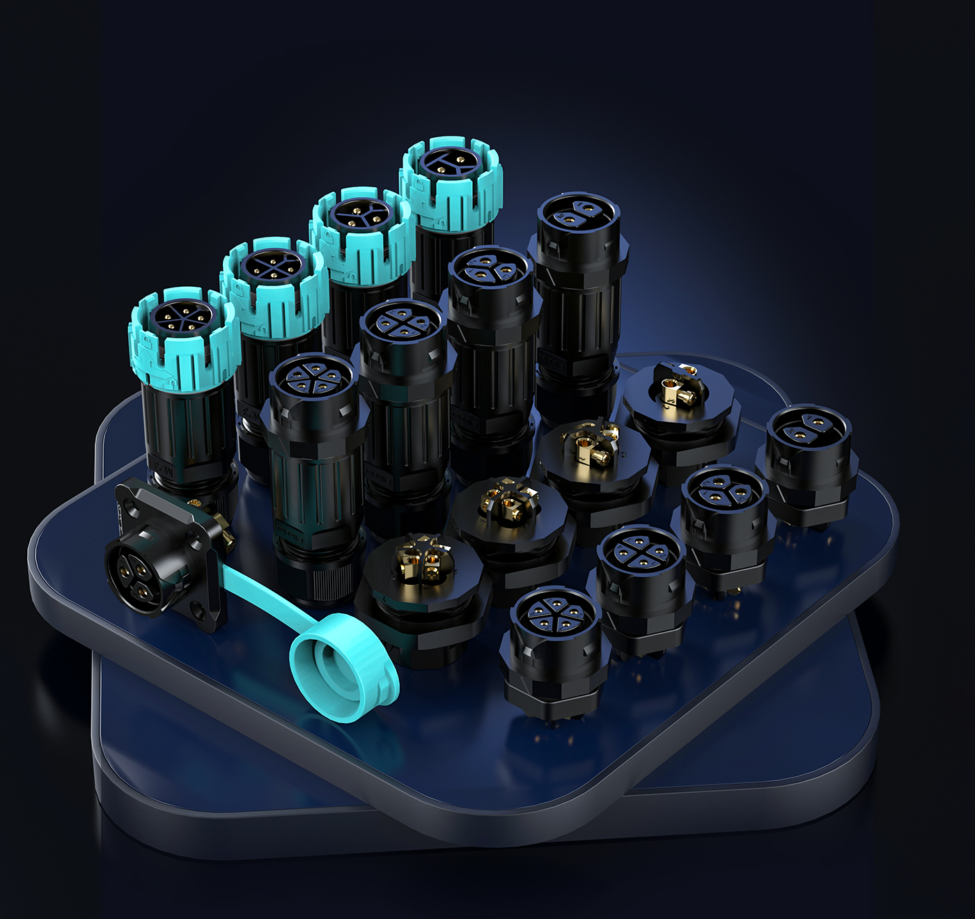 M23 Waterproof Screwless Connector