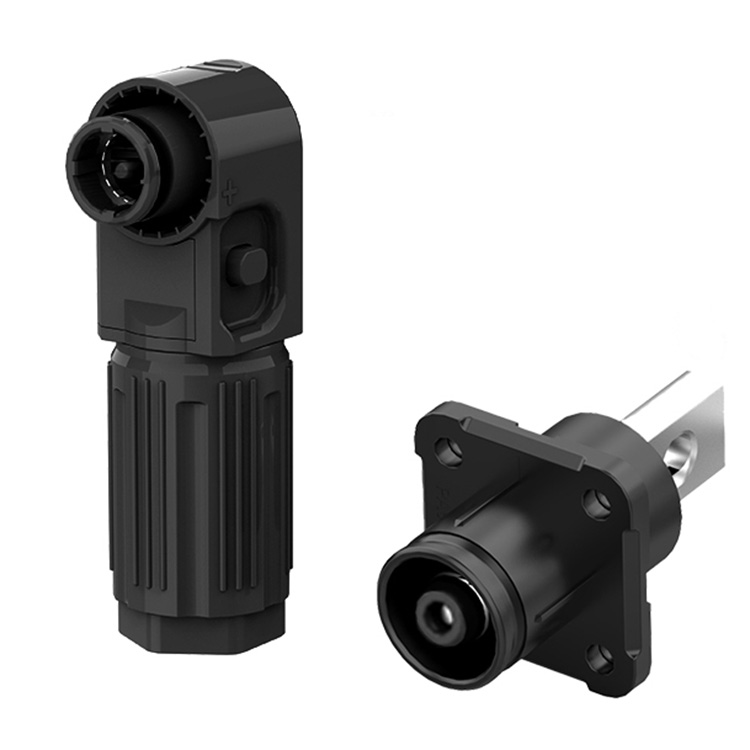 EW Screw Hole Energy Storage Connector for Energy Storage System Black Negative 350A Non-Rotatable Energy Storage Connector