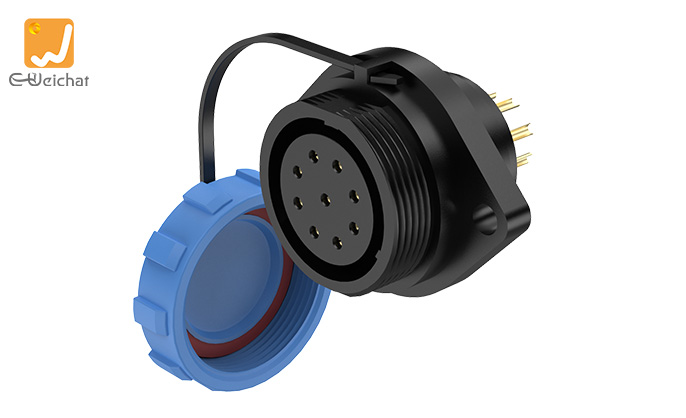 Sp21 SP21 9 Pin Circular Plug Socket Flange Outdoor Cable Connector IP68