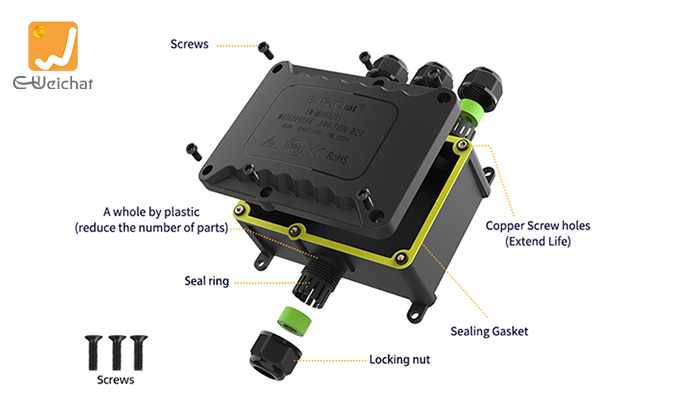 Outdoor electrical junction boxes
