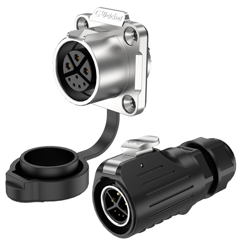 LP20 Electrical Waterproof Connectors 3+5 Pin Flange Waterproof Aviation Plug