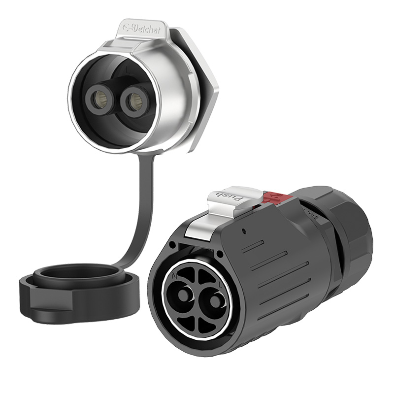 LP32 2 Pin Panel Mount Power Connector IP68 Industrial Connectors Outdoor Waterproof Wire Connectors