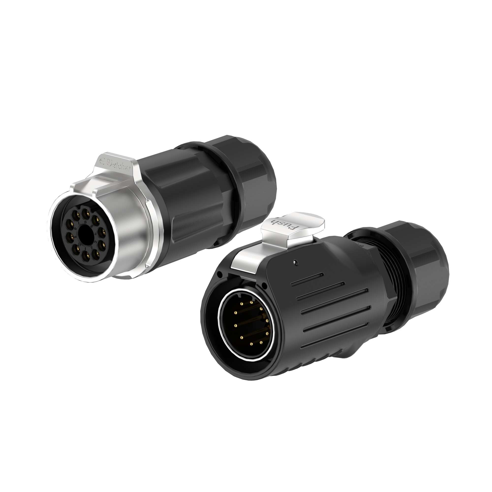 LP28 10 Pin Straight Circular Connector Screw Connection Waterproof Aviation Connector Cable Plug